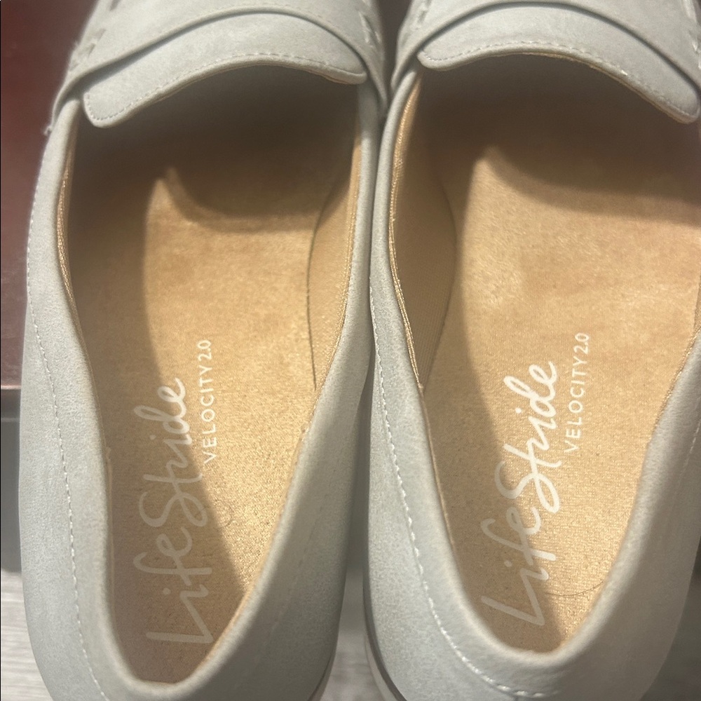 Life Stride Women's Gray Loafers - Picture 9 of 9